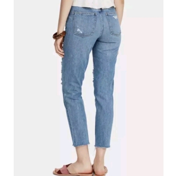 Free People We The Free Soak Up the Sun High Rise Thrashed Skinny Jean  Size 27 - Picture 3 of 16